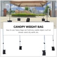 thumbnail image 2 of Phenofice 4Pcs Tent Weight Bag Black with Fasteners for Easy Use and Secure Canopy Fixing, 2 of 7