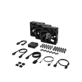 thumbnail image 4 of CORSAIR iCUE LINK RX120 MAX 120mm PWM Thick Fans - Starter Kit – High Static Pressure Fan  – Up to 2,000 RPM – 30mm Thickness – iCUE LINK System Hub Included, 4 of 18