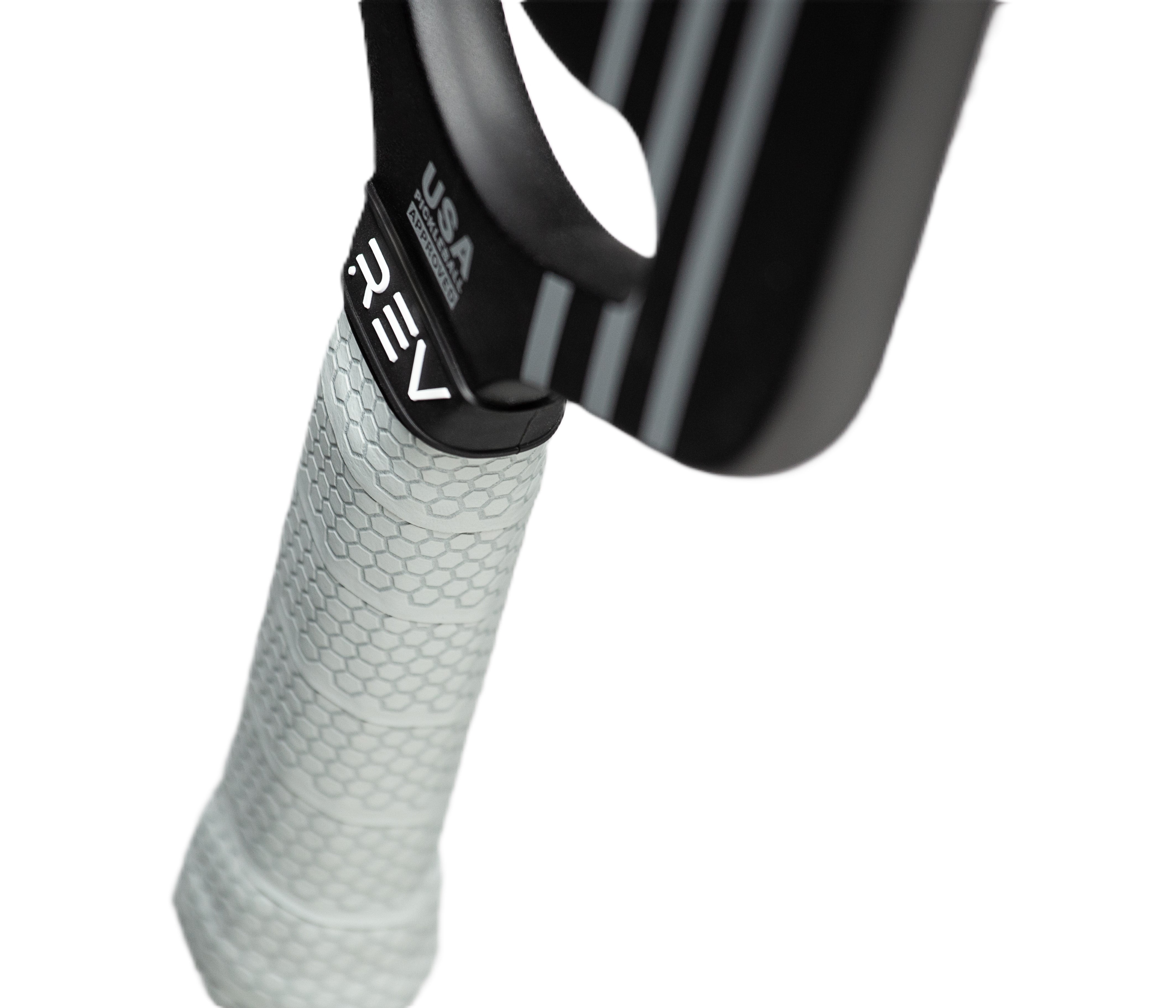 (2 pack) REV Platinum Edgeless Pickleball Paddle, Carbon Fiber Face, Polypropylene Honeycomb Core, 8oz, Black