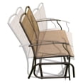thumbnail image 5 of Outdoor Glider Loveseat Chair for Backyard Garden Rocking Seating Patio with Powder Coated Steel Frame, 5 of 6