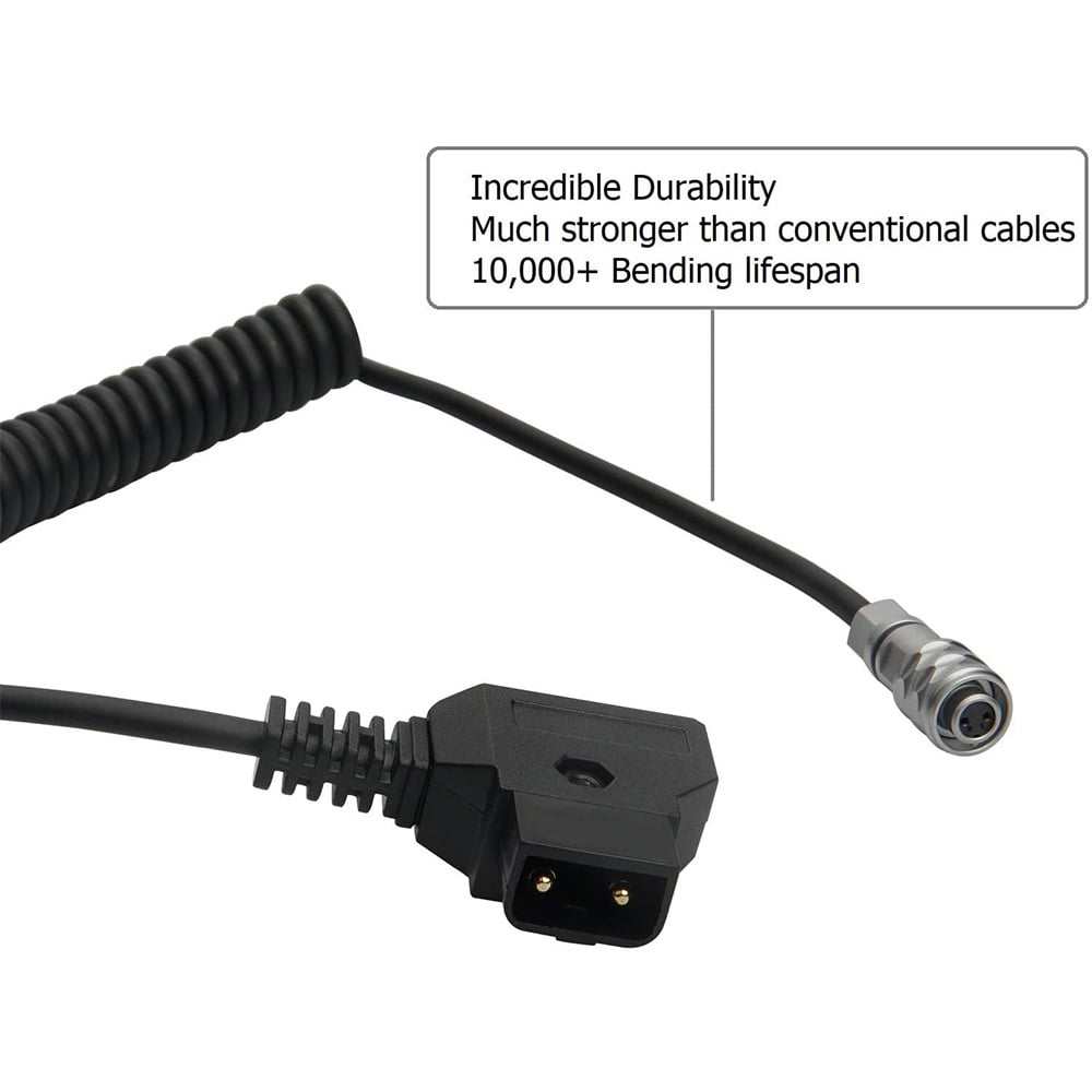 DC Bending Type Power Cable for BMPCC Blackmagic Pocket Cinema Camera 4K