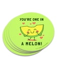 thumbnail image 1 of You're One in a Melon Million Funny Humor Novelty Coaster Set, 1 of 4