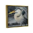 thumbnail image 4 of Stupell Industries Dark Heron Portrait Animals & Insects Painting Gold Floater Framed Canvas Art Print Wall Art, 21 x 17, 4 of 10