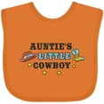 thumbnail image 3 of Inktastic Aunties Little Cowboy with Cowboy Hat and Boots Boys Baby Bib, 3 of 4