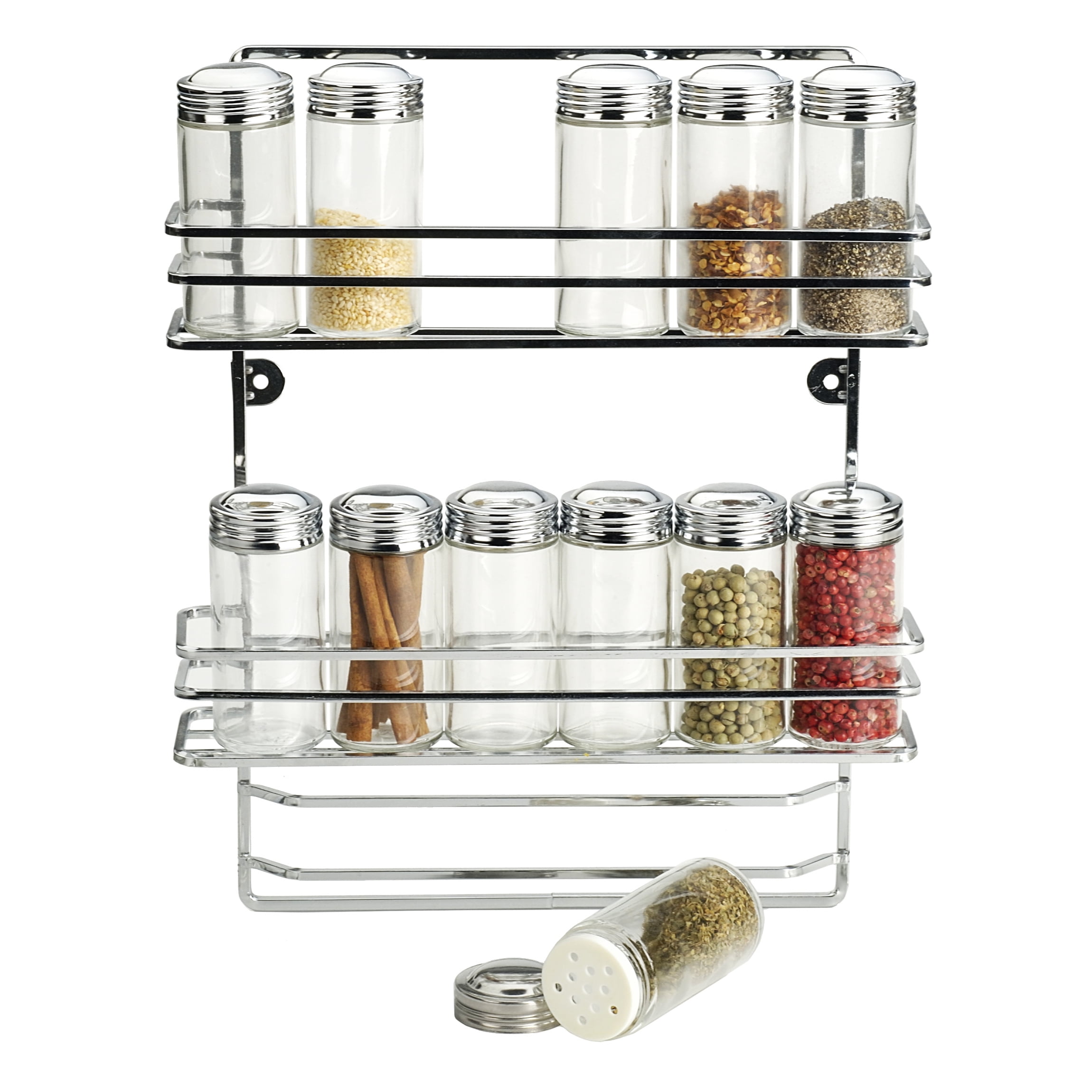 RSVP Chromed Wire Hanging Spice Rack Set