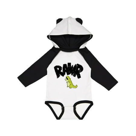 

Inktastic Lil Green Tyrannosaurus Rawr Gift Baby Boy or Baby Girl Long Sleeve Bodysuit