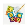 Smile Face Spiral Notepads - Party Favors - 12 Pieces