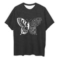 thumbnail image 5 of Womens Plus Size Tops Round Neck Graphic Tshirts Casual Loose Fit Cute Tee, 5 of 5