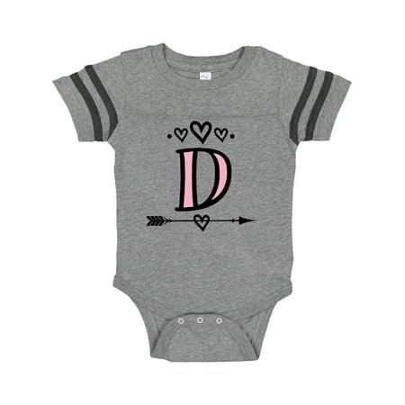 

Inktastic Letter D Monogram Tribal Arrow Gift Baby Girl Bodysuit