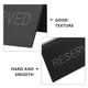 thumbnail image 3 of NUOLUX 2Ud Carteles Para Reservación De Asiento De Acero Inoxidable Negro Con Estable, 3 of 8