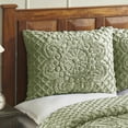 thumbnail image 3 of Better Trends 2 Piece Bedspread Set 100% Chenille Twin Bedding Set Soft and Breathable Machine Washable (Sage) Trevor Collection, 3 of 7