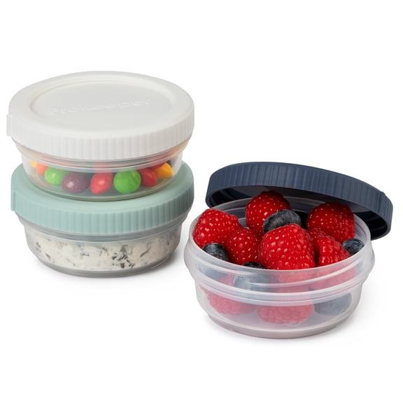 Prokeeper  Plastic 1/2 Cup Food Storage Containers, Designed to Help with Packed Lunches and Daily Commutes