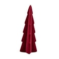 thumbnail image 2 of DOLITY Flocked Xmas Tree Bedroom Festival Window Tabletop Artificial Christmas Tree Red, 2 of 9