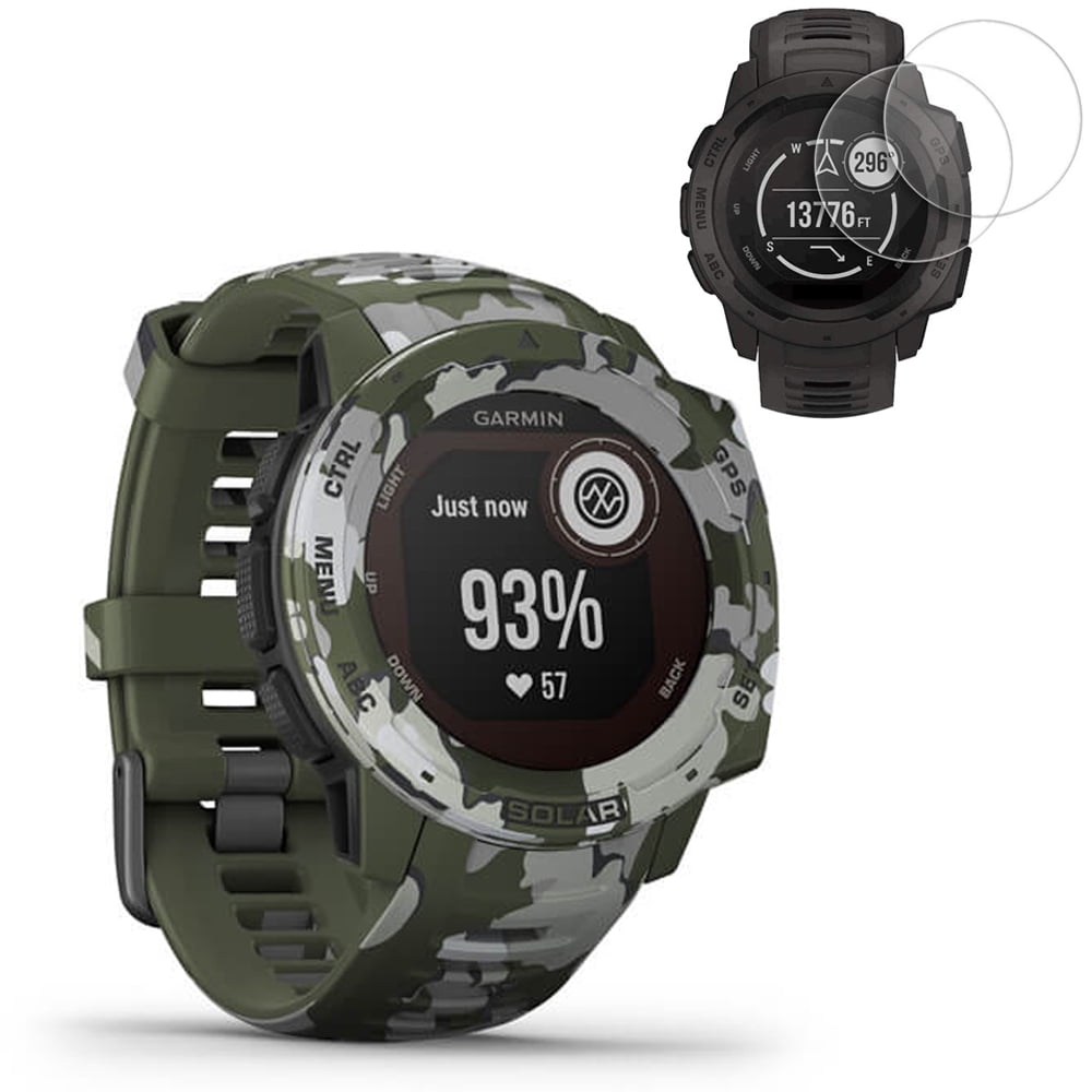 Garmin Instinct Solar GPS Smartwatch Camo Edition(0100229316) w/ 2x