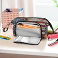thumbnail image 6 of Nylon Fish Mouth Pencil Case with Large Capacity Zipper Pencil Pouch Majestic Bald Eagle Pencil Bag Organizers, 6 of 7