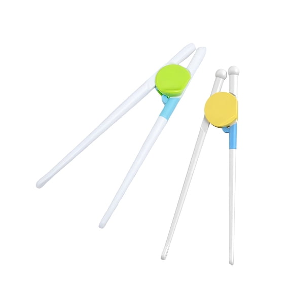 ACDANC 2Pairs Chopsticks for Kids,Bend-Resistant Chopstick Helper,Abs Chop Sticks,Color Mixing2