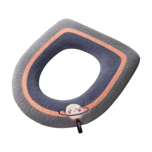 Yhmxh Decoración del baño Funda de inodoro gruesa para las cuatro estaciones, para el hogar, para el invierno, lavable Organizadores y almacenamiento de baño Accesorios de baño