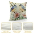 thumbnail image 4 of Qinduosi  Spring Saying Flowers Butterfly Bird Throw Pillow Covers,  Inch Home Sweet Home Blue Cushion Case for Sofa Couch Set of, 4 of 5