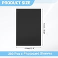 thumbnail image 2 of Uxcell 100 Pcs Photocard Sleeves, 61 x 91mm Kpop Card Protector Holder, White, 2 of 5