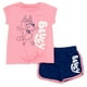 thumbnail image 1 of Conjunto de ropa Bluey para niñas pequeñas y pantalones cortos con forma de delfín, 1 of 6