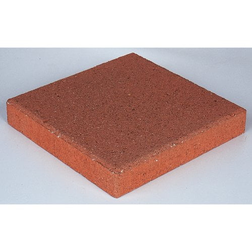 Pavestone 12" Square Red Concrete Stepping Stone - Walmart.com