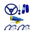 thumbnail image 1 of HILABEE Playground Equipment Set Kids Steering Wheel for Treehouse Outdoor Swing Set Blue, 1 of 9