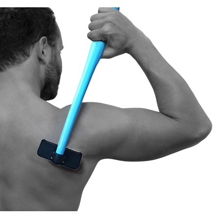 Back Hair Removal and Body Shaver (DIY) Easy To Use Extra-Long Handle for A Close Pain-Free Shave Wet or Dry Disposable Razor Blades with Refill Replacement Cartridges (Best Razor For Body Shaving)