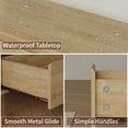 thumbnail image 6 of 3 Piece Furniture Bedroom Set，9-drawer Dresser And 2 Nightstands, Beige, 6 of 11