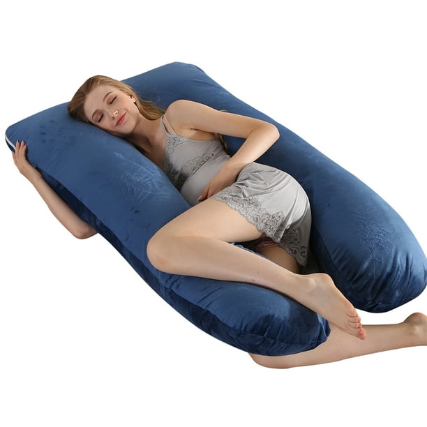 U Shaped Pregnancy Pillows Pure Cotton Maternity Pillow Full Body Pregnant Women Pillow Extra Comfort Oversize 57x 32 Inches Suitable For Back Sleeper Side Sleeper Stomach Sleeper Walmart Com Walmart Com