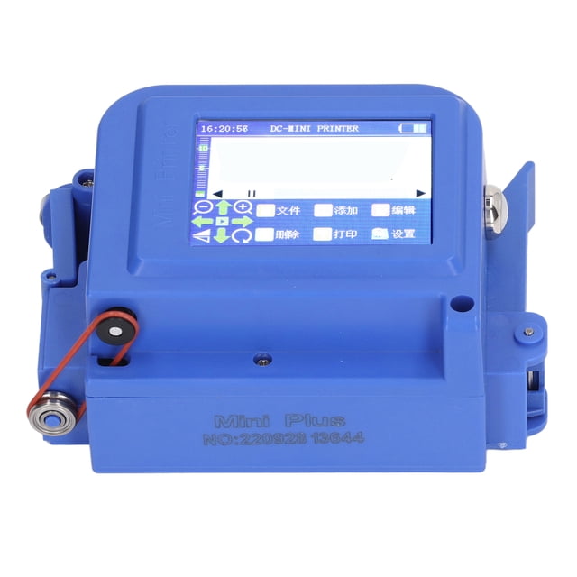 Impresora de inyección de tinta portátil con pantalla táctil LED HD multilingüe y código QR, enchufe estadounidense de 100 a 240 V