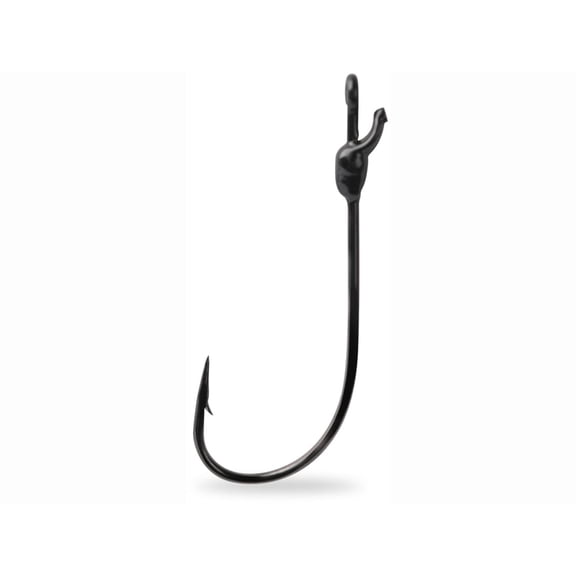 Mustad Grip-Pin Edge Finesse Hook #3/0 Black Nickel 5PK