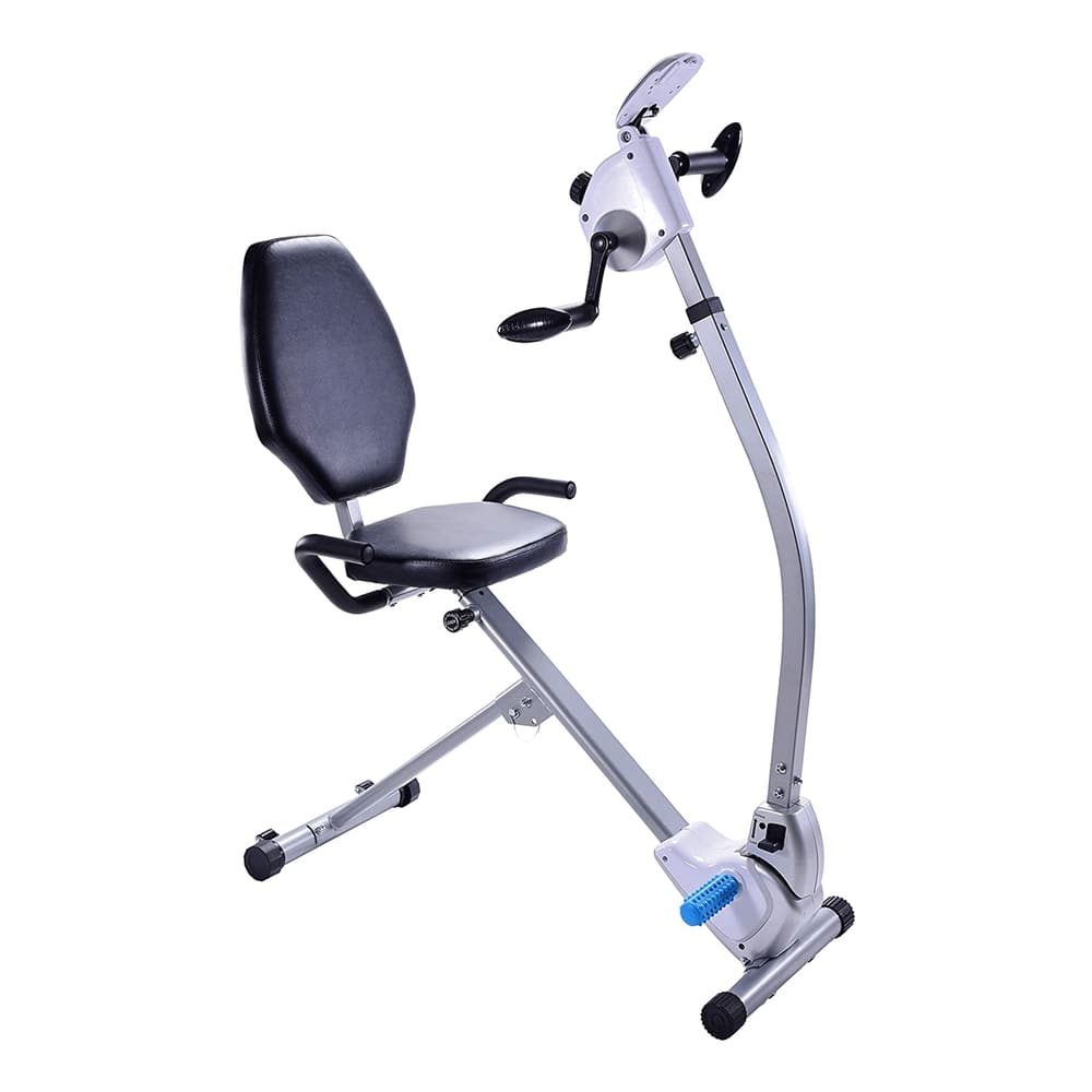 Stamina Upright Seated Indoor Cardio Exercise Bike w/ Upper Body