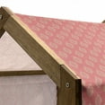 thumbnail image 4 of Retro Pet House, Vintage Style Ogee Motifs with Curled Thin Lines Repeating Retro Pattern Print, Outdoor & Indoor Portable Dog Kennel with Pillow and Cover, 5 Sizes, Coral and Yellow, by Ambesonne, 4 of 4