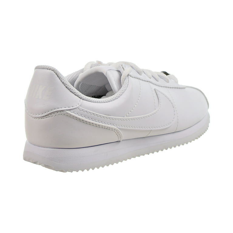 Nike Cortez Basic Leather "Triple (GS) Big Kids' Shoes 904764-100 Walmart.com