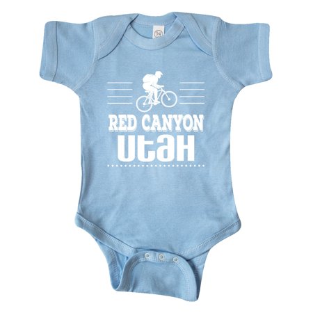 

Inktastic Red Canyon Utah Mountain Biking Gift Baby Boy or Baby Girl Bodysuit
