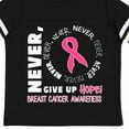 thumbnail image 4 of Inktastic Never Give Up Hope Breast Cancer Awareness Boys or Girls Toddler T-Shirt, 4 of 5