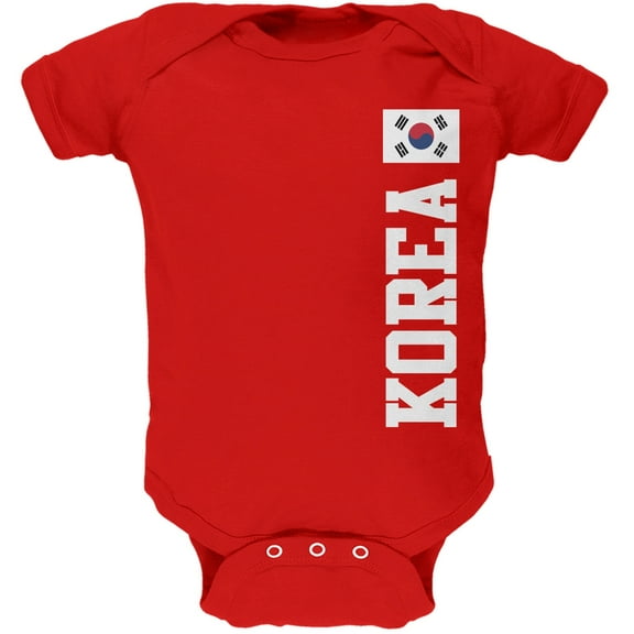 World Cup South Korea Red Soft Baby One Piece - 18-24 months