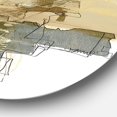 thumbnail image 3 of Designart 'Glam Cream Dream II' Glam Metal Circle Wall Art, 3 of 3
