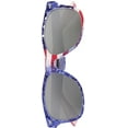 thumbnail image 5 of grinderPUNCH  "Arctic Denim" Unisex American Flag Adult Sunglasses - Silver Mirror, 5 of 6