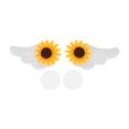 thumbnail image 1 of Accesorios para Cascos de Motocicleta Decoración Alas de Girasol para Cascos de Motocicleta Bicicleta Esquí Etiqueta de Tela Blanca 2 Juegos, 1 of 6