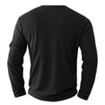 thumbnail image 4 of Bcfgryg Men's Fashion Solid Color Two Double Layer V Neck T Shirt Splicing Large Size Base Shirt Top Slim Fit Men’s T-shirts, 4 of 5