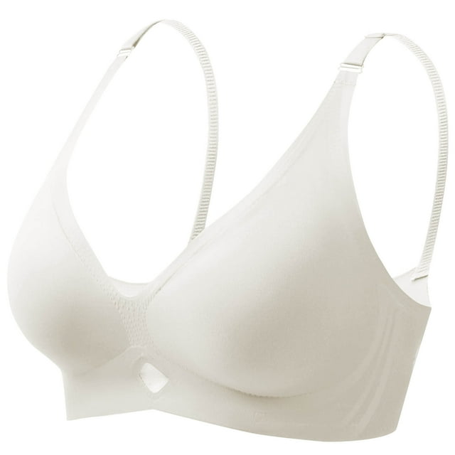 Abcnature Full Coverage Bras for Women Solid Hollow Out Mesh Thin Style Ventilate Bras without Steel Rim