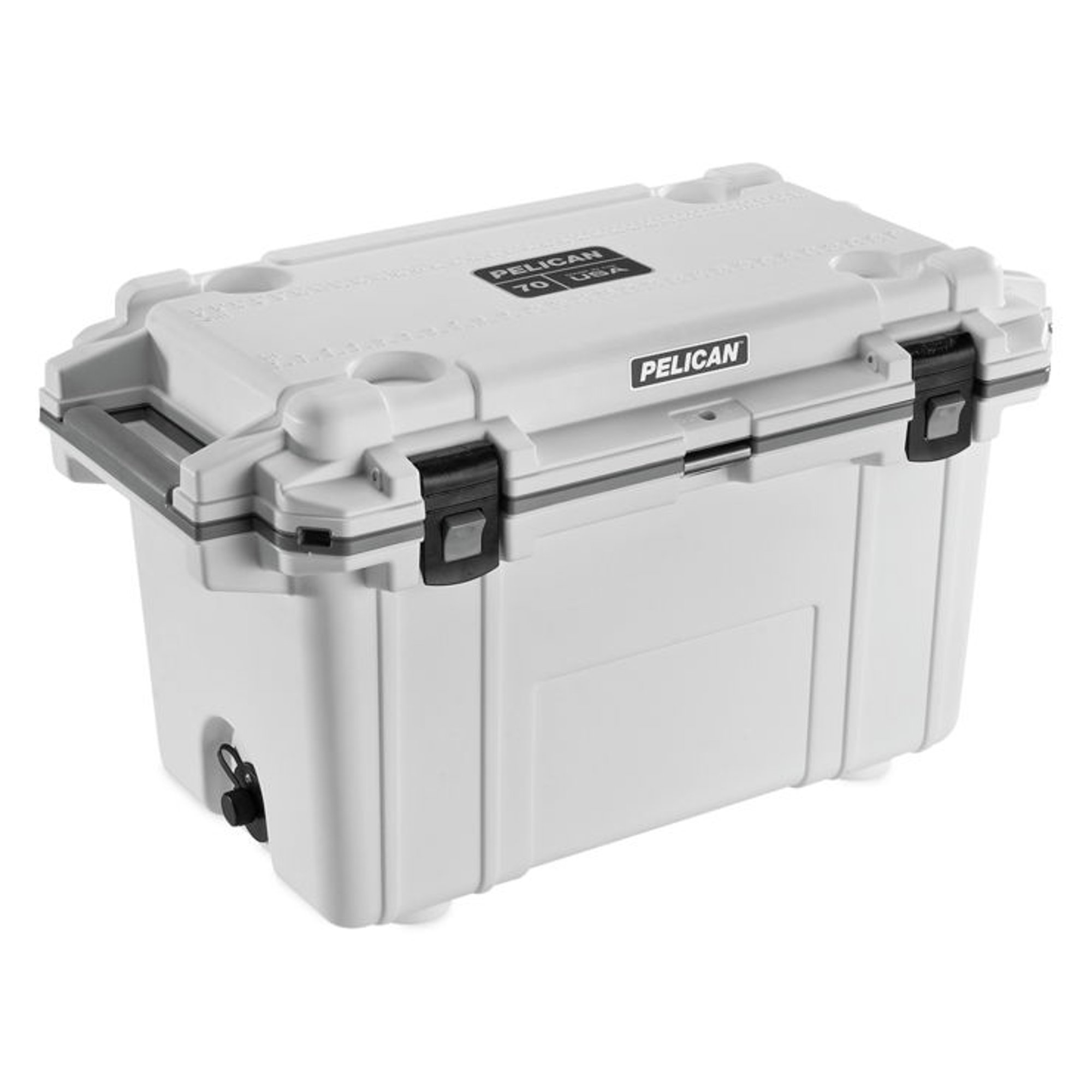 PELICAN PRODUCTS, INC Injection-Molded Elite Coolers White & Grey