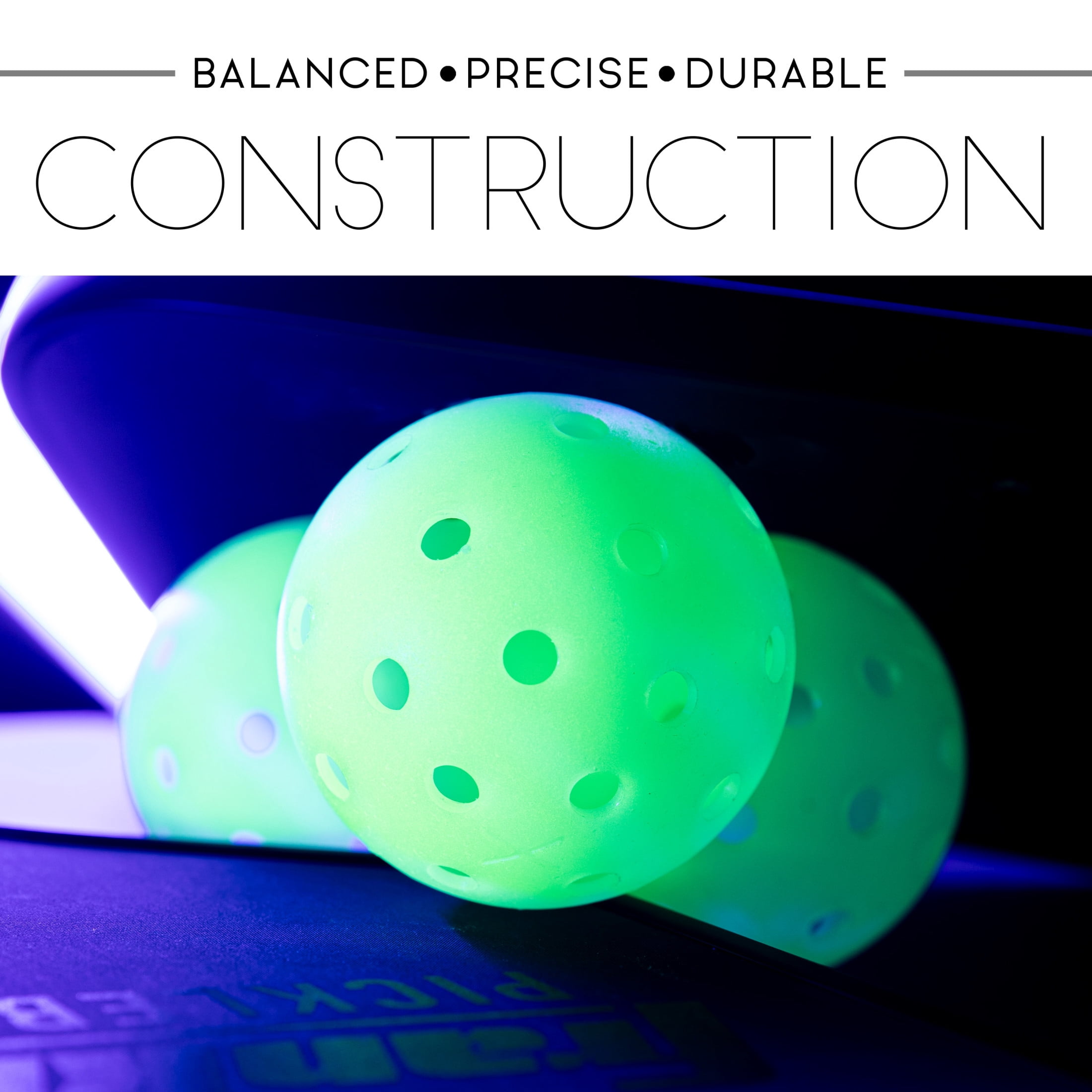 Franklin Sports Glow in the Dark Outdoor Pickleballs - Light Up Pickleball Balls for Nighttime Pickleball - Glow in the Dark Green Pickleball Balls - Charge in Indoor Light + Sunlight - 12 Pack