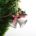 thumbnail image 4 of Christmas Bell With Bow Hanging Ornament Bauble Pendants Home Xmas Tree Decor, 4 of 9