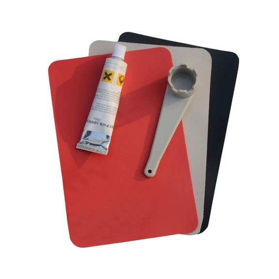 Kayak Repair Patches Kayak Air Wrench Boat Repair Patch Durable Repair Tool for Holes PVC Repair Patches for Canoe Raft Replacement Gray Red Black
