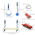 thumbnail image 3 of Outsunny Ninja Slackline Set, 30-Piece, 10m Rope with Obstacles for Age 3-6, 3 of 10