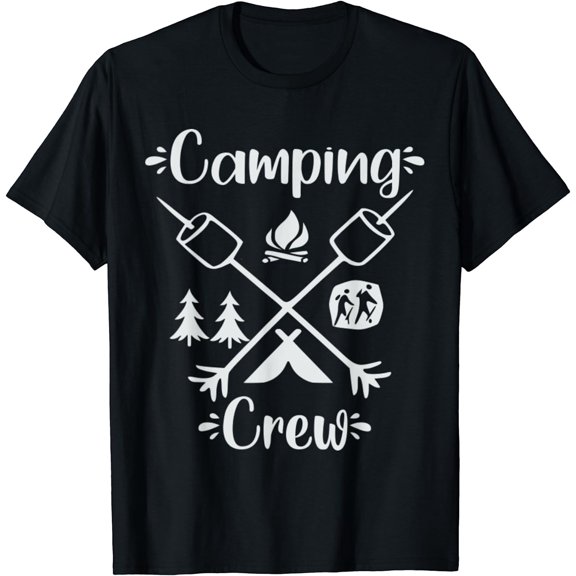 Camping Crew Funny RV Camper Outdoors Vacation Adventures T-Shirt