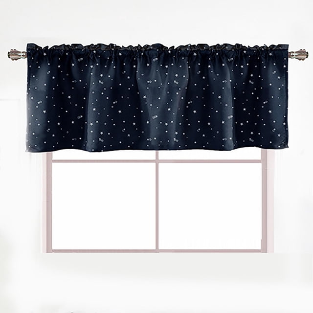 Cortina opaca Perfecl Estampado de estrellas 132x46cm