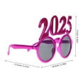 thumbnail image 2 of HINTRMENT New Year Party Eyeglasses Rosy Lightweight Pc Material Photo Booth Accessory, 2 of 6
